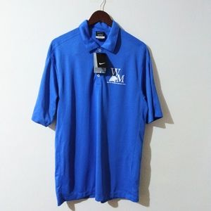 NWT Branded Nike mens large blue Golf polo shirt